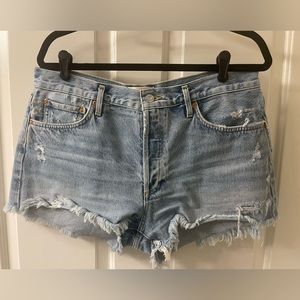 AGOLDE Parker Vintage Cut Off Jean Shorts